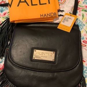 NWT Valentino by Mario Valentino Granola Fringe Bag